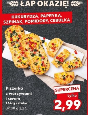 Pizzerka z warzywami i serem 134 g promocja w Kaufland