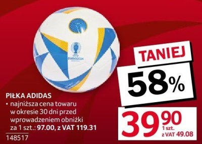 Piłka Adidas promocja w Selgros