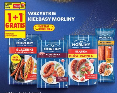 Kiełbasy Morliny Morlińska piersia kurczaka promocja w Biedronka