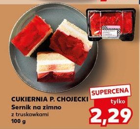 Sernik z truskawkami Chojecki promocja w Kaufland