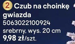 Czub na choinkę gwiazda promocja w Castorama
