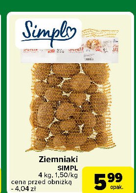 Ziemniaki Simpl promocja w Carrefour Express