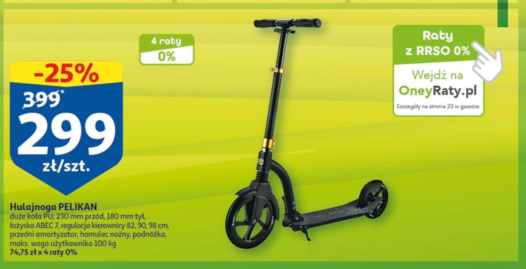 Hulajnoga pelikan promocja