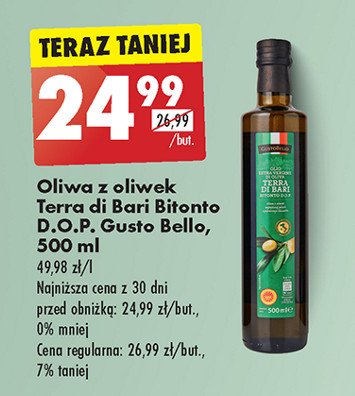 Oliwa z oliwek Gustobello promocja w Biedronka
