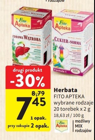 Herbatka ziołowa zdrowa wątroba Malwa fito apteka Malwa tea promocja