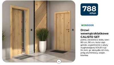 Drzwi wewnątrzklatowe CALISTO SET promocja w PSB Mrówka