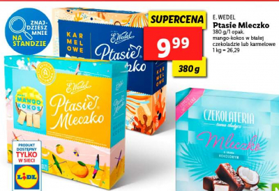 Czekoladki mango kokos E. wedel ptasie mleczko promocja