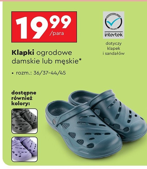 Klapki ogrodowe m臋skie promocja