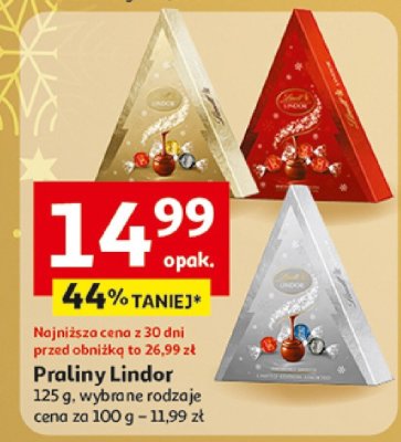 Praliny Lindor, wybrane rodzaje promocja w Auchan
