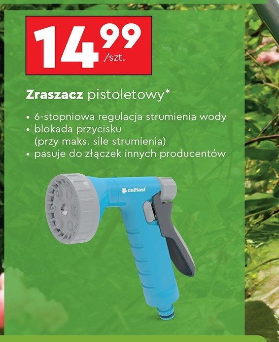 Zraszacz pistoletowy pulse 6 Cellfast promocja w Biedronka