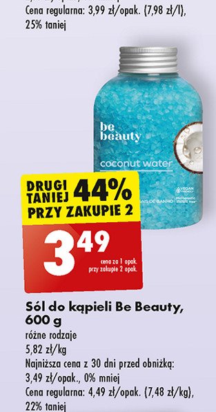 Sól do kąpeli coconut water Be beauty care promocja