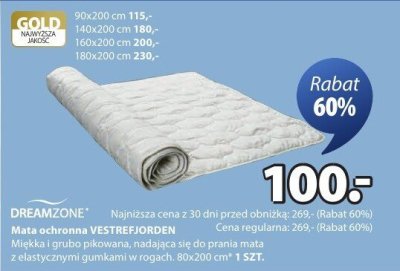 Mata ochronna VESTREFJORDEN promocja w Jysk