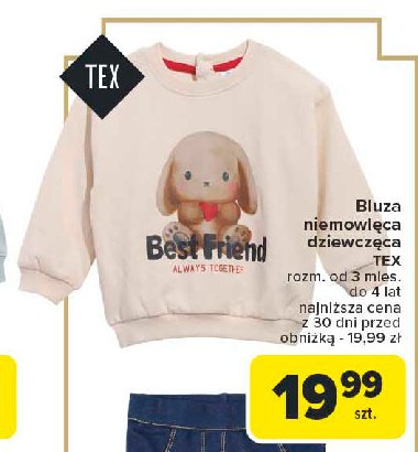 Bluza niemowlęca Tex promocja w Carrefour