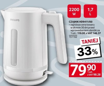 Czajnik Philips HD9411/00 151162 promocja w Selgros