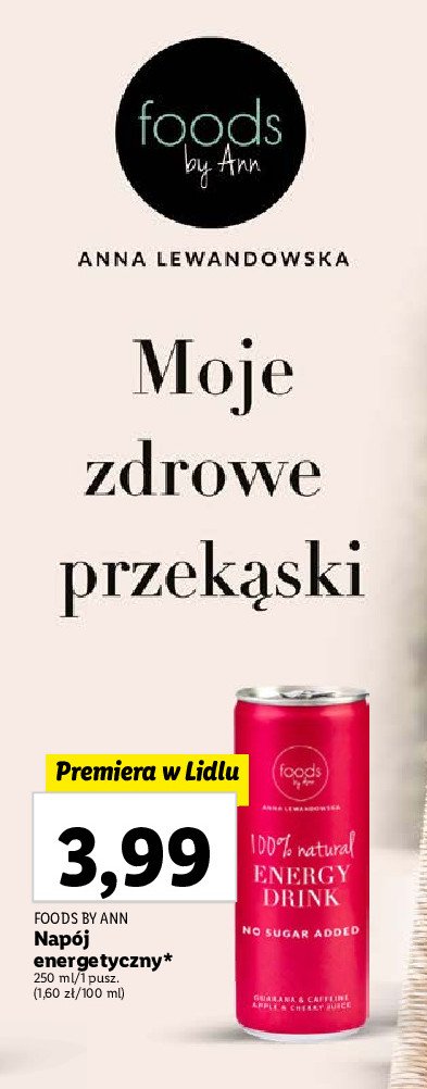 Nap贸j energetyczny Foods by ann promocja