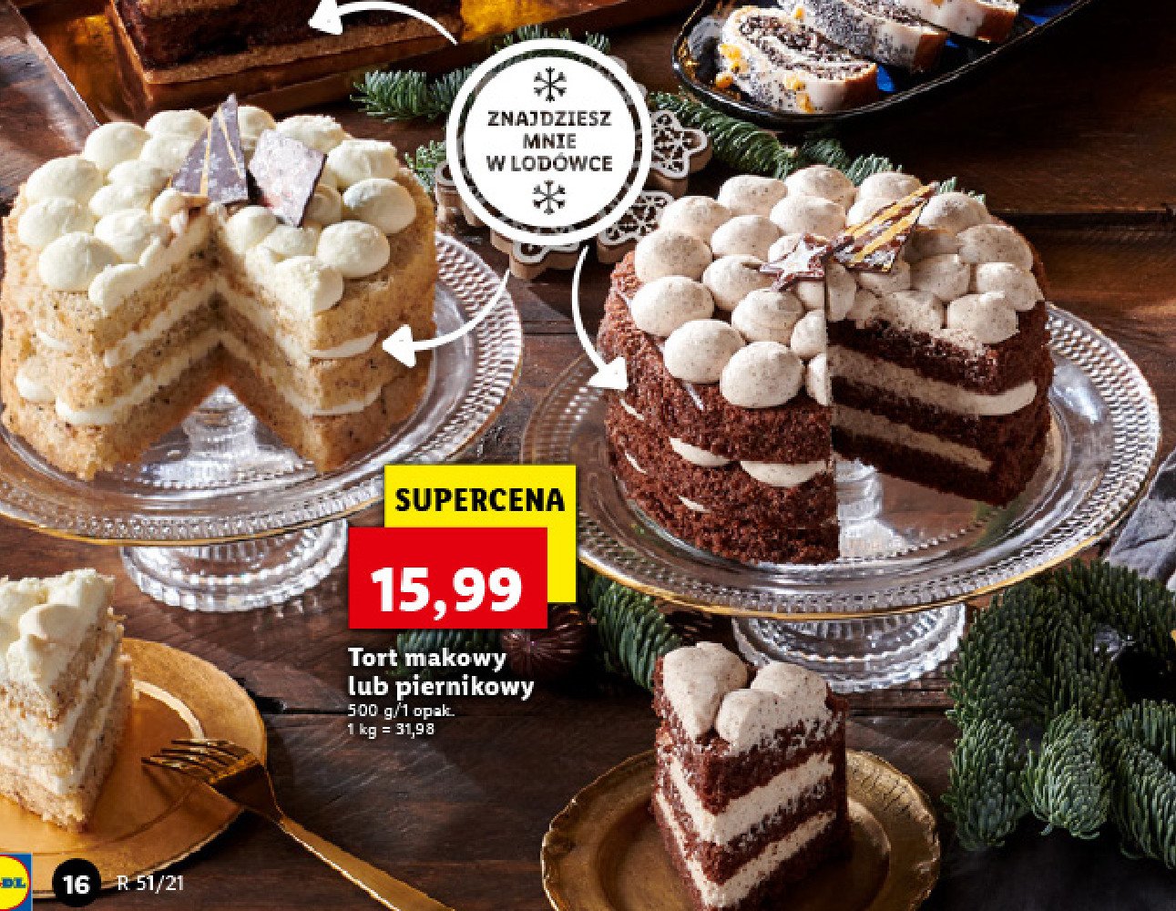 Tort makowy Cukiernia lidla promocja
