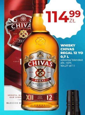 Whisky Chivas Regal 12 YO 0,7L promocja w Duży Ben