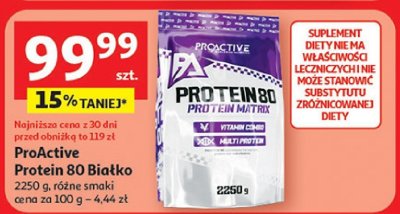 ProActive Protein 80 Białko 2250 g promocja w Auchan