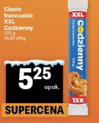Ciasto francuskie XXL Codzienny promocja w Delikatesy Centrum