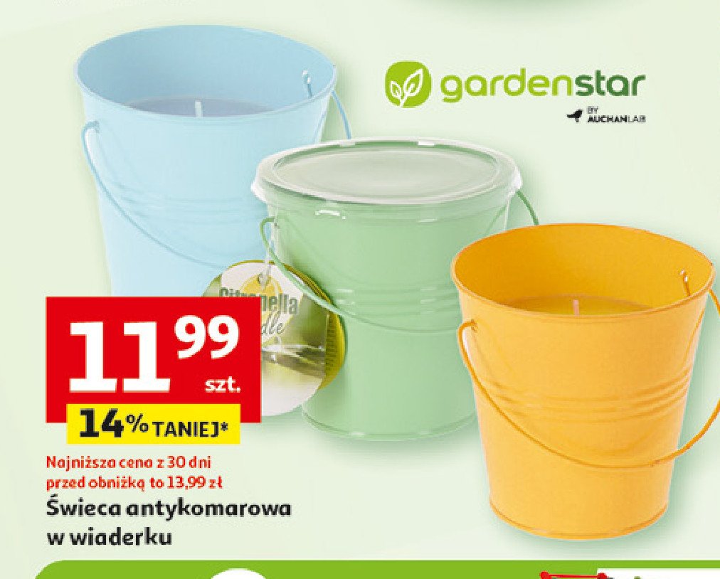 Świeca antykomarowa Garden star promocja w Auchan