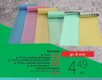 Mata samopompuj膮ca 180 cm x 50 cm x 2.5 cm promocja