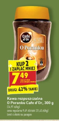 Kawa Cafe d'or o poranku promocja
