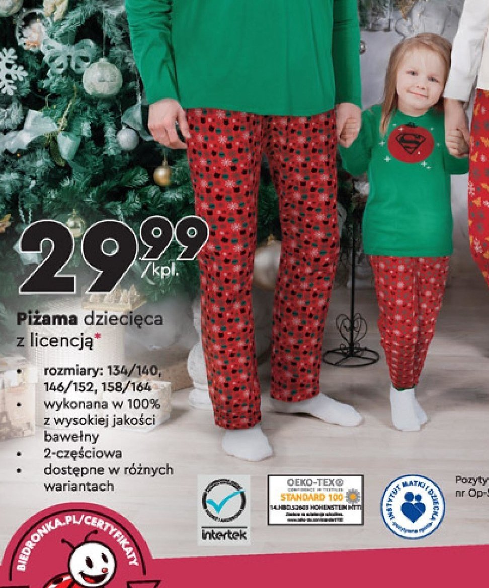 Piżama dziecięca superman promocja