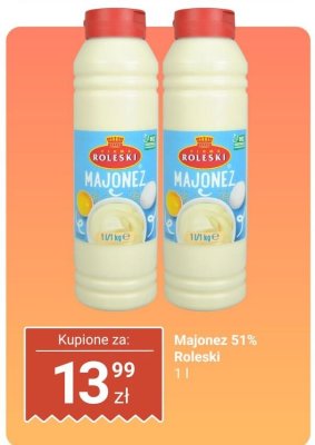 Majonez 51% Roleski promocja w Dino