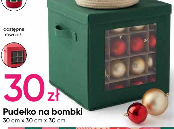 Pude艂ko na bombki 30 x 30 x 30 cm promocja