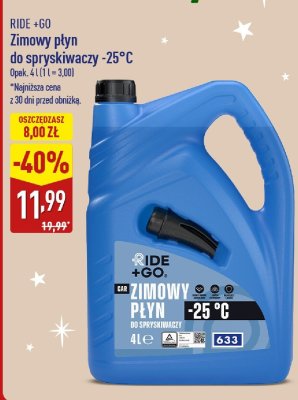 Płyn zimowy do spryskiwaczy promocja w Aldi