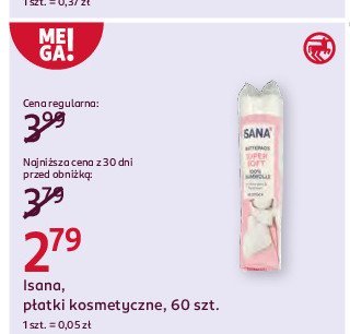 P艂atki kosmetyczne Isana promocja