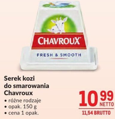 Serek kozi do smarowania Chavroux promocja w Makro