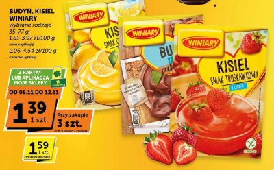 Kisiel Winiary wybrane rodzaje promocja w Groszek