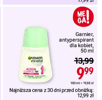 Dezodorant Garnier mineral action control+ promocja