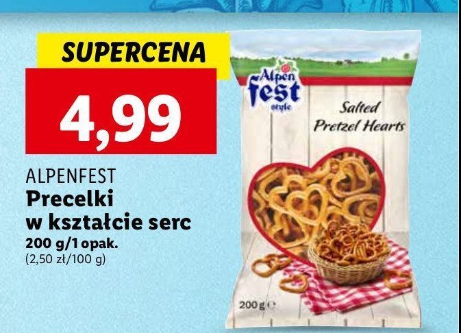 Precelki w kszta艂cie serc Alpen fest promocja