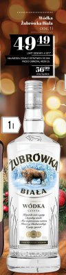 Wódka Żubrówka Biała czysta 1l promocja w POLOmarket