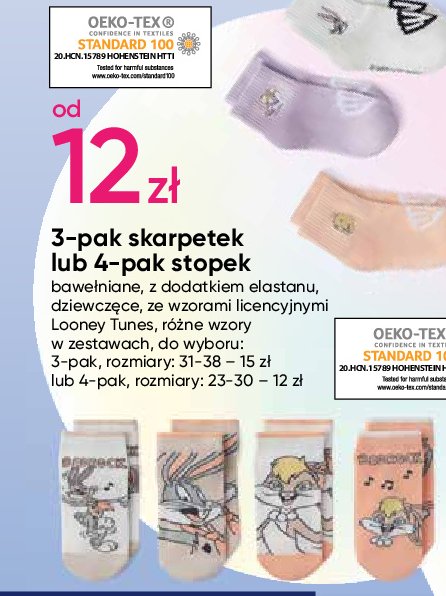 Skarpetki looney tunes rozm. 31-38 promocja