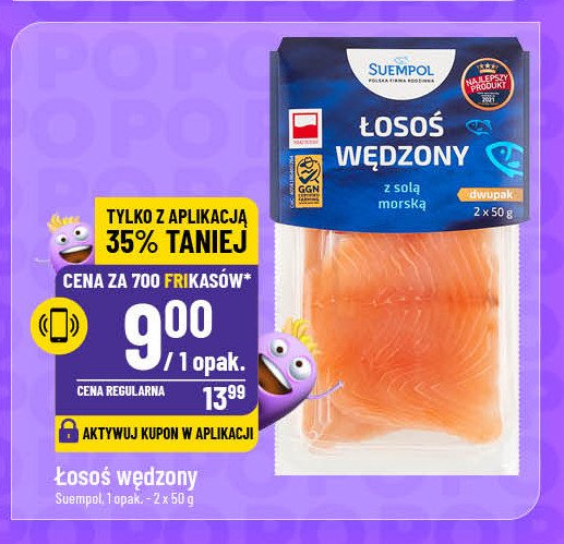 Łosoś wędzony z solą morską Suempol promocja w POLOmarket