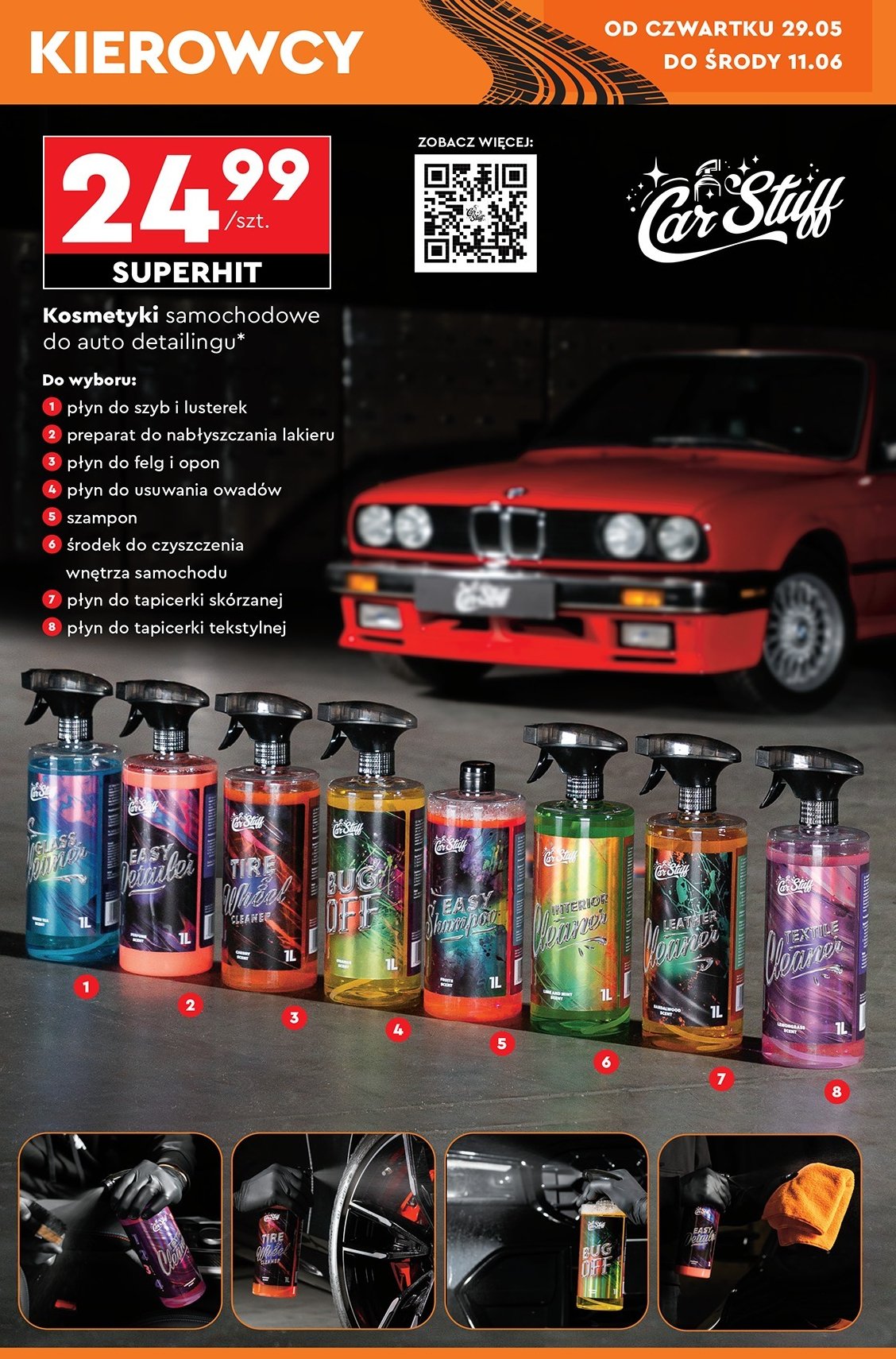 Płyn do usuwania owadów Car stuff promocja w Biedronka