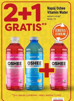 Napój Oshee Vitamin Water wybrane rodzaje 1.1l promocja w POLOmarket