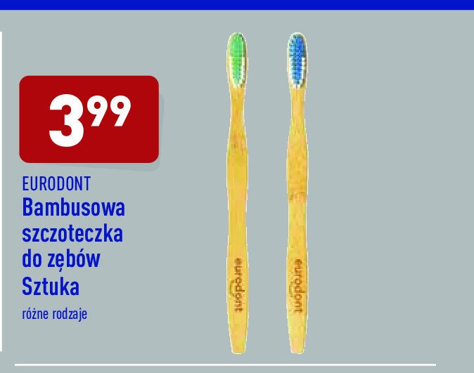 Szczoteczka do zębów bambusowa Eurodont promocja