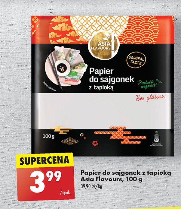 Papier do sajgonek z tapioką Asia flavours promocja