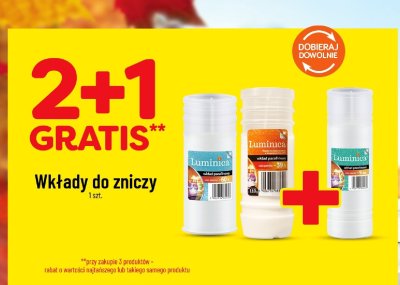 Wkłady do zniczy 2+1 GRATIS promocja w POLOmarket