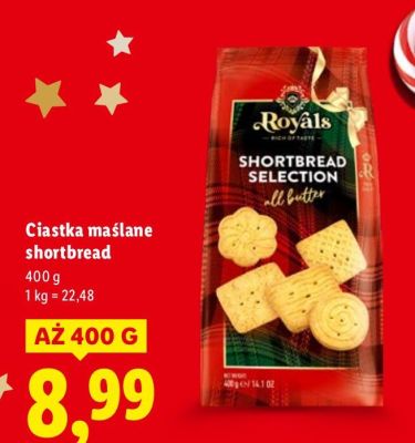 Ciastka maślane shortbread promocja w Lidl
