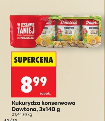 Kukurydza konserwowa, 3x140 g promocja w Biedronka