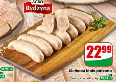 Kiełbasa biała parzona  promocja w Dino