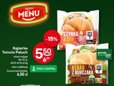 Kajzerka Tomcio Paluch Szynka & Ser, Kebab z kurczaka promocja w Żabka