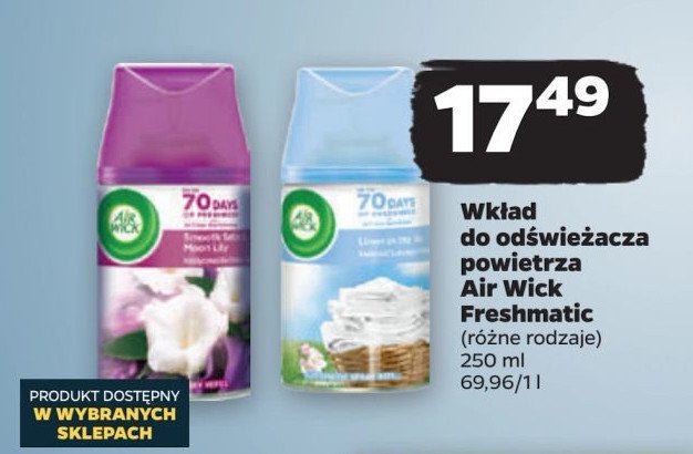 Wkład świeżość letniego poranka Air wick freshmatic life scents promocja