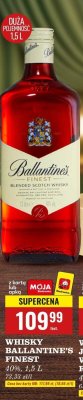 Whisky Ballantine's Finest 40%, 1,5 L promocja w Biedronka