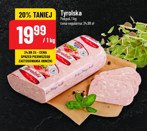 Mielonka tyrolska Pekpol promocja w POLOmarket